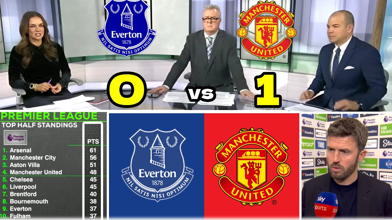 🔥 Everton vs Man United 0-1: A disappointing performance? Will Carrick be angry?