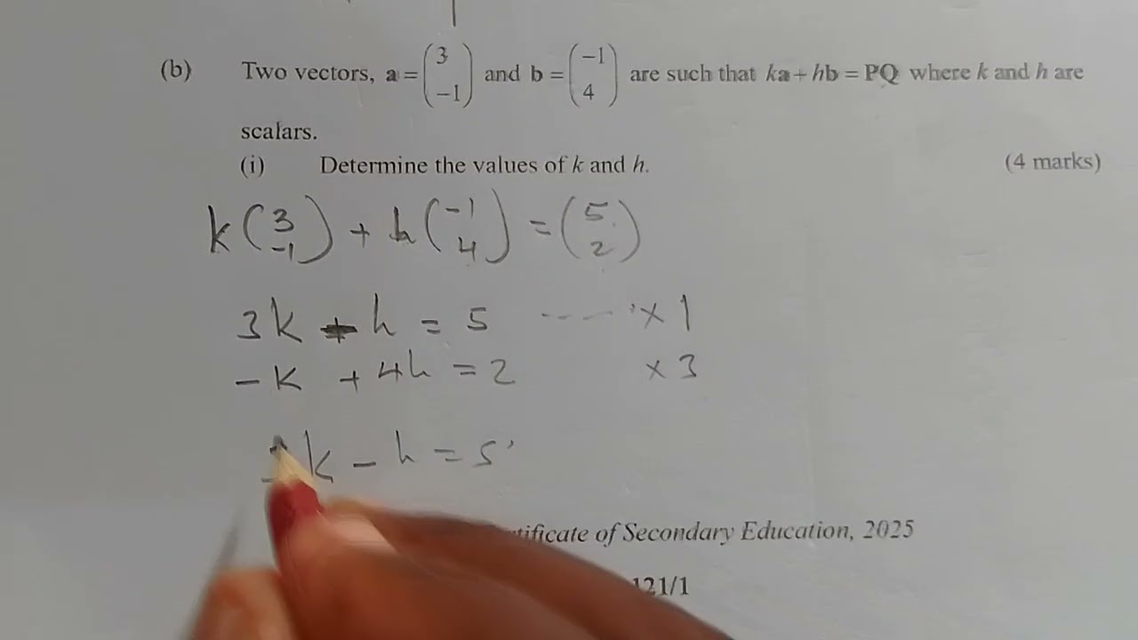 Kcse 2025 mathematics pp1 number 21
