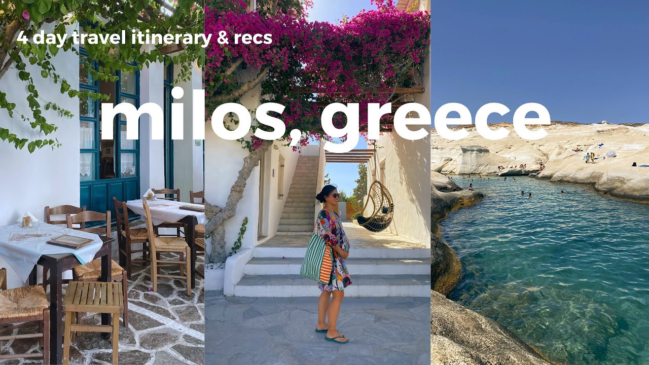 4 DAYS IN MILOS GREECE 🇬🇷 | perfect european summer vacation + recommended beaches