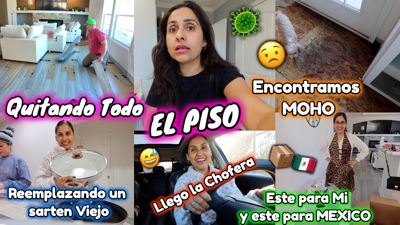 Quitando Todo EL PISO🚨Encontramos MOHO en La Casa🦠🤯Reemplazando Un SARTEN viejo🍳Escogiendo Para MI👗📦