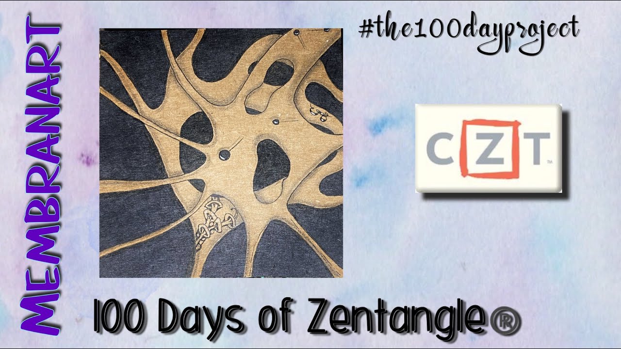 Membranart || Простые узоры Zentangle ® || День 14 || 100 дней Zentangle 2020
