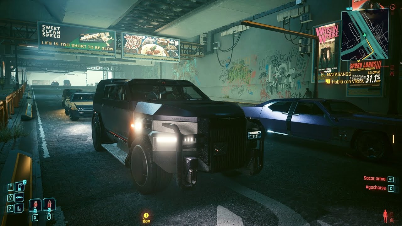 Cyberpunk 2077 - Prueba de físicas y destrucción