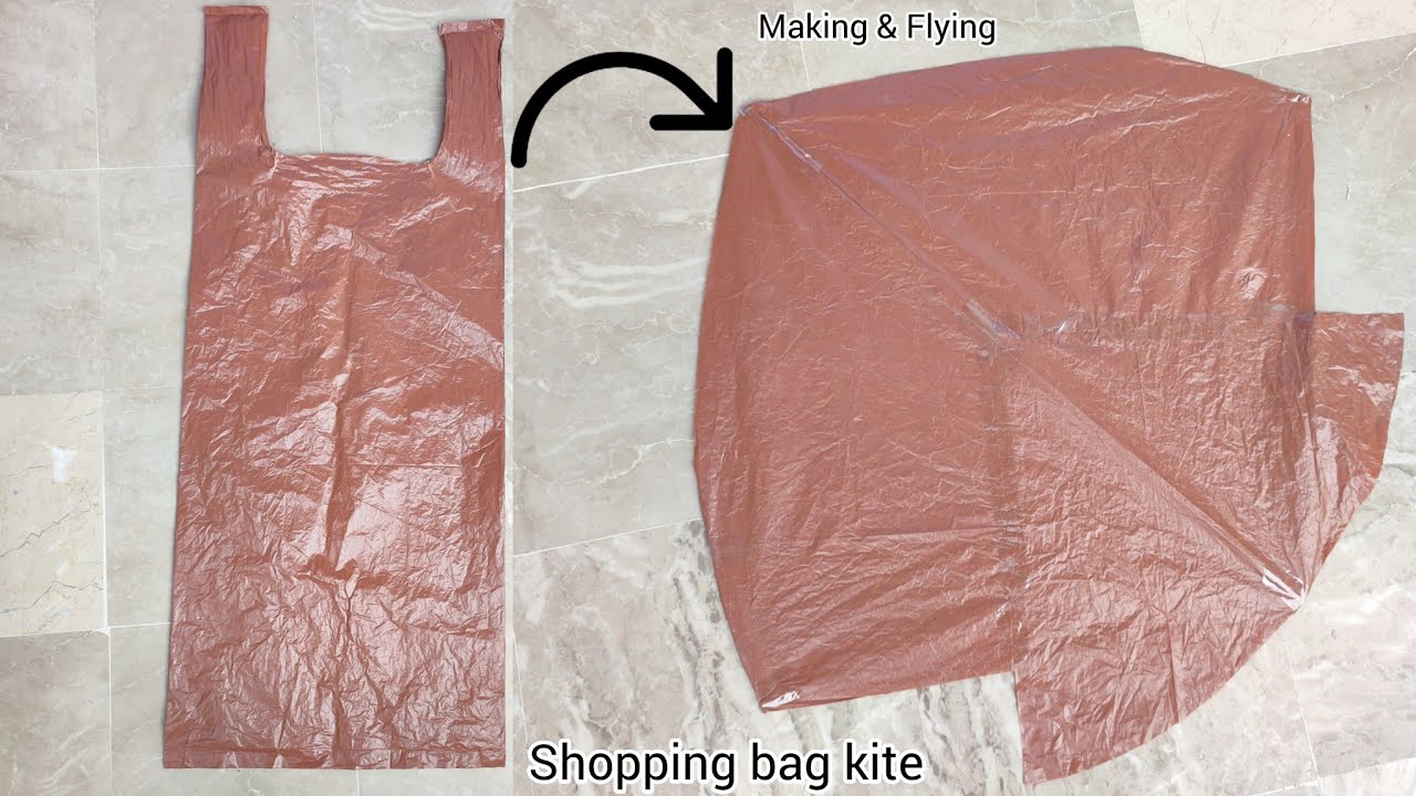 Shopper wali kite Banane ka Tarika | Shopping Bag Kite Making and Flying | Tarzan kites