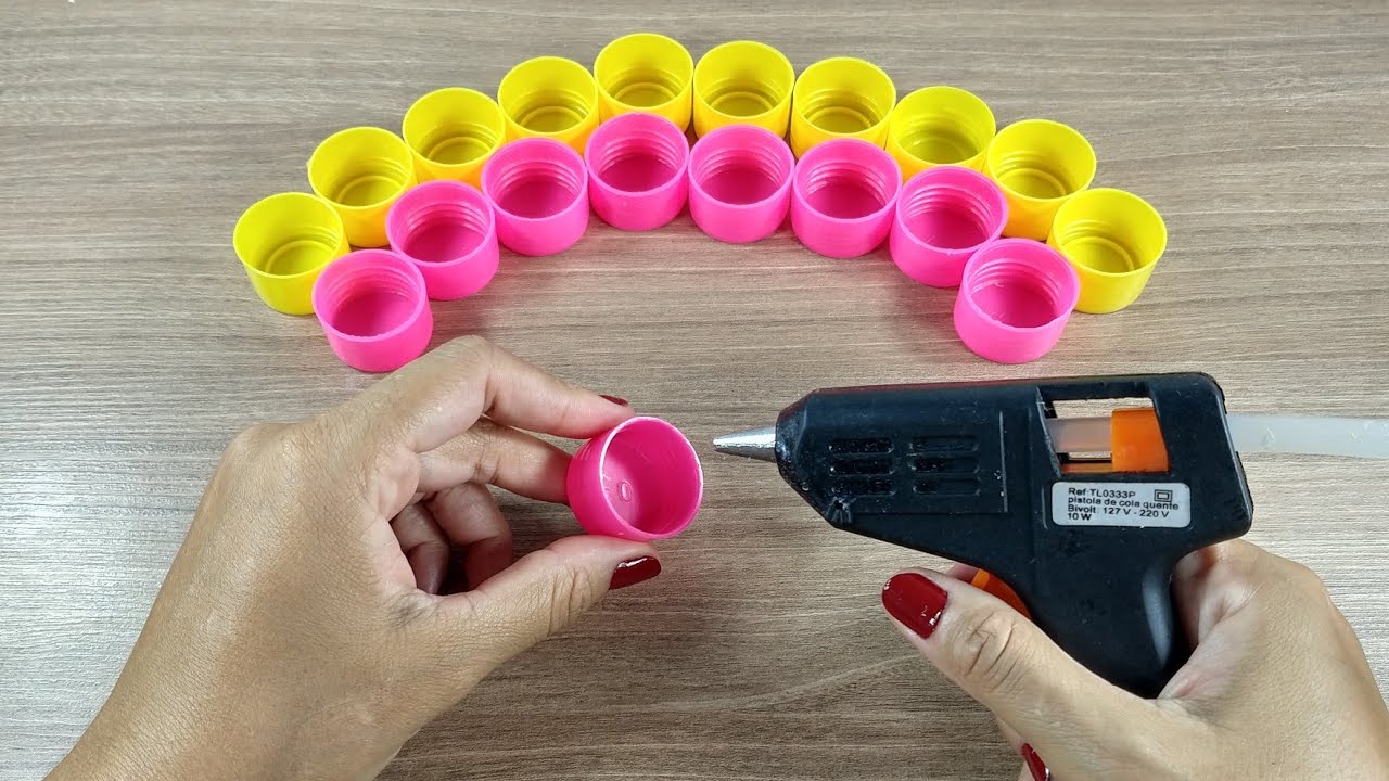 2 IDÉIAS CRIATIVAS COM TAMPA DE GARRAFA PET 💖