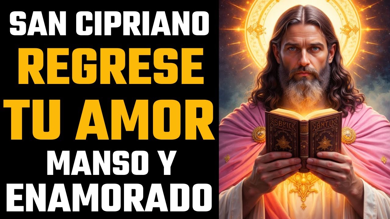 PODEROSA ORACION A SAN CIPRIANO PARA QUE TU AMOR REGRESE MANSO y ENAMORADO