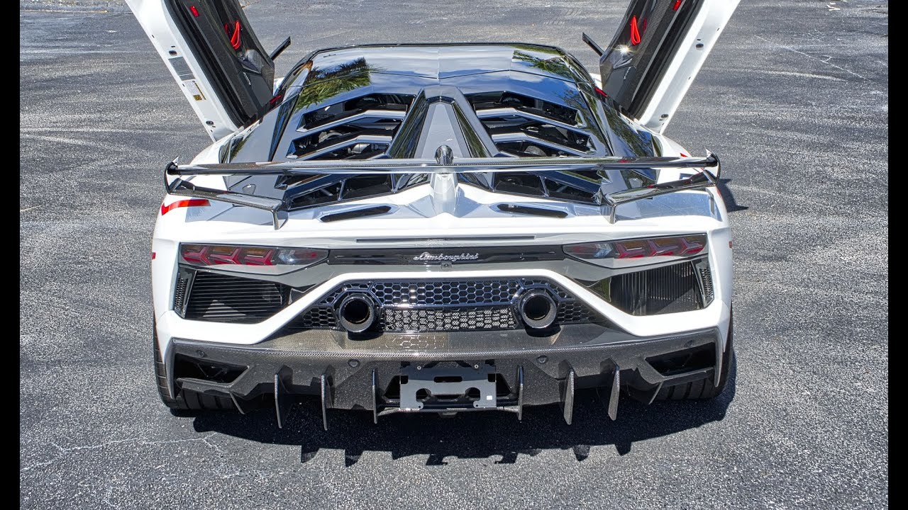 Lamborghini Aventador SVJ ANGRY LOUD BULL Start Up Walkaround  SOUND, Interior at Lamborghini Miami