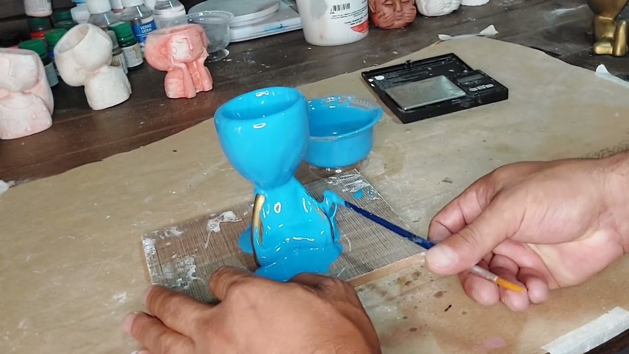 AULA 1 TRIO DE VASOS formas de silicone como fazer formas de silicone como fazer moldes de silicone