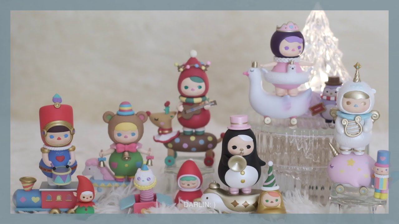 DARLIN'S VLOG | POP MART|PUCKY CHRISTMAS MUSIC PARADE|UNBOXING｜PUCKY2020圣诞系列开箱｜毕奇｜泡泡玛特｜fujifilm x-t3