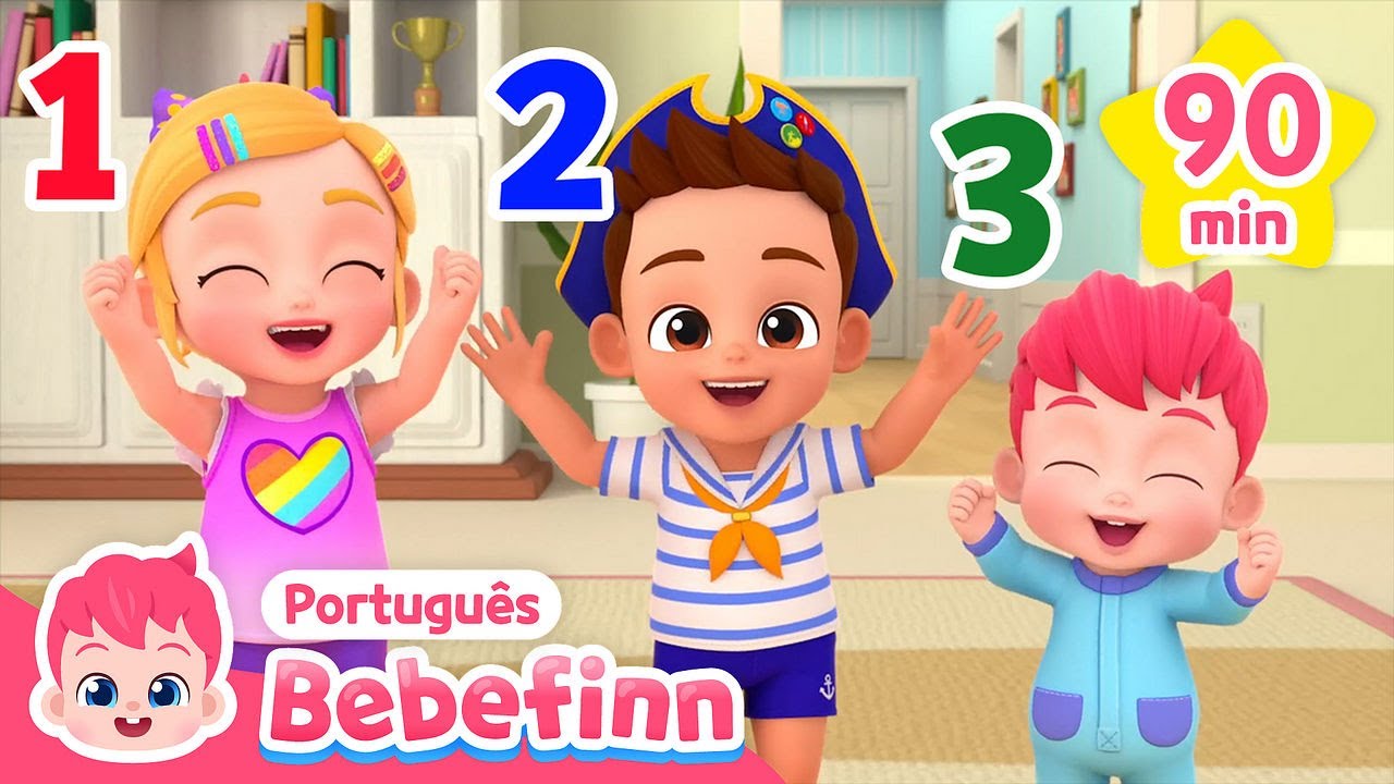 Vamos contar de 1 a 10 com Bebefinn! | + Completo | Bebefinn em Português - Canções Infantis