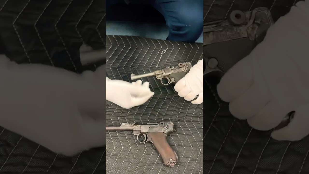 Relics Dug Up From WW2 Battlefield! #shorts #ww2 #luger