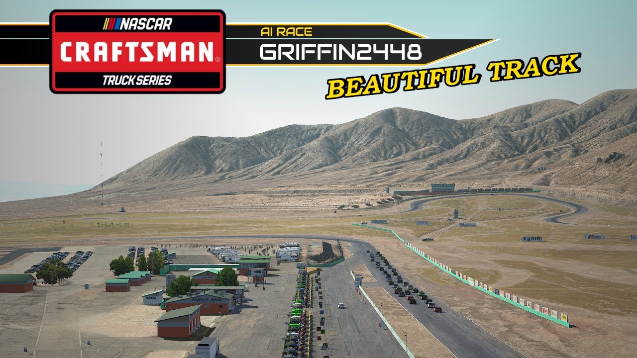 New Willow Springs! - iRacing NASCAR Trucks AI at Willow Springs