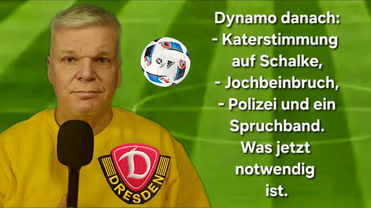 Dynamo Dresden auf Schalke: Fußball, fieser Raubüberfall, Analyse Formkurve Nichtabstiegskonkurrenz.