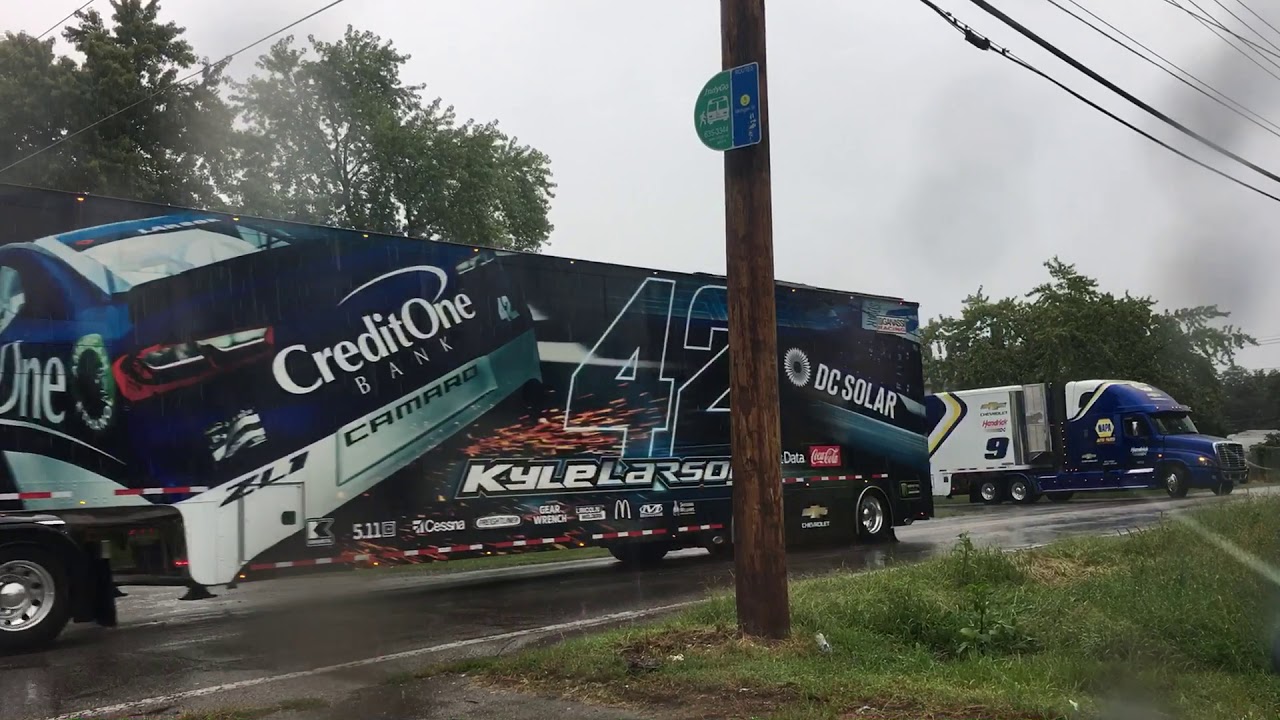NASCAR Hauler Parade Indy 2018 @NASCAR #haulerparade