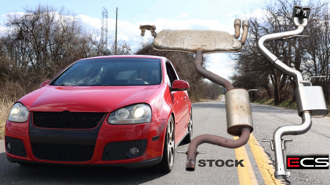 Выхлопная система Cat-back MKV GTI ECS 3