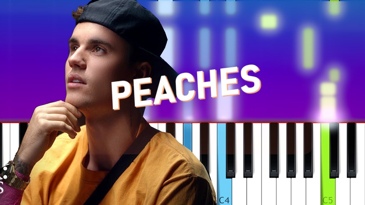 Justin Bieber - Peaches (Tiny desk version) Piano Tutorial