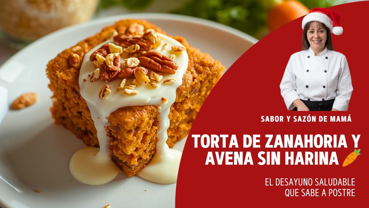 Torta de Zanahoria y Avena SIN HARINA 🥕 | El Desayuno Saludable que Sabe a Postre