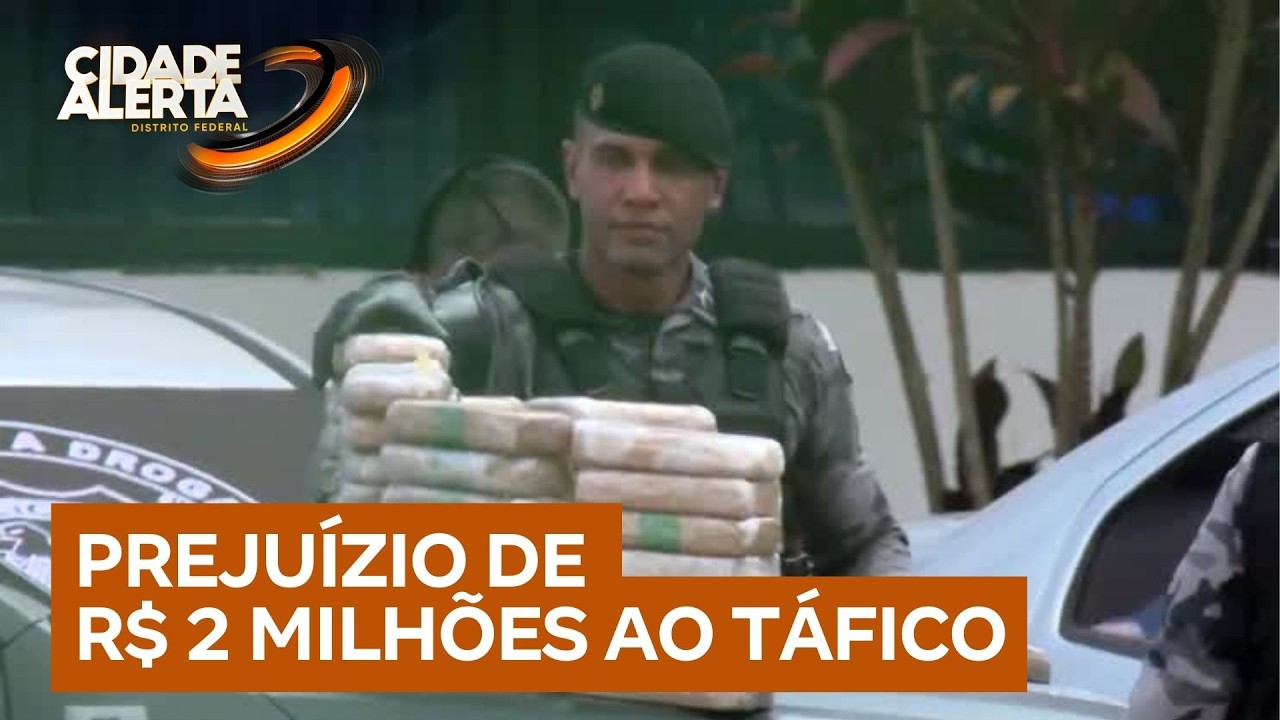 Operação no DF apreende mais de 80 tabletes de cocaína | Cidade Alerta DF