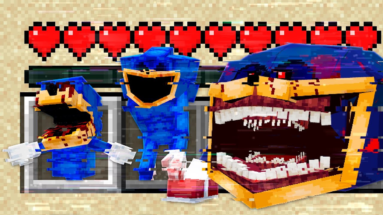 TODOS OS SHIN SONIC EXE ADICIONADOS NO MINECRAFT