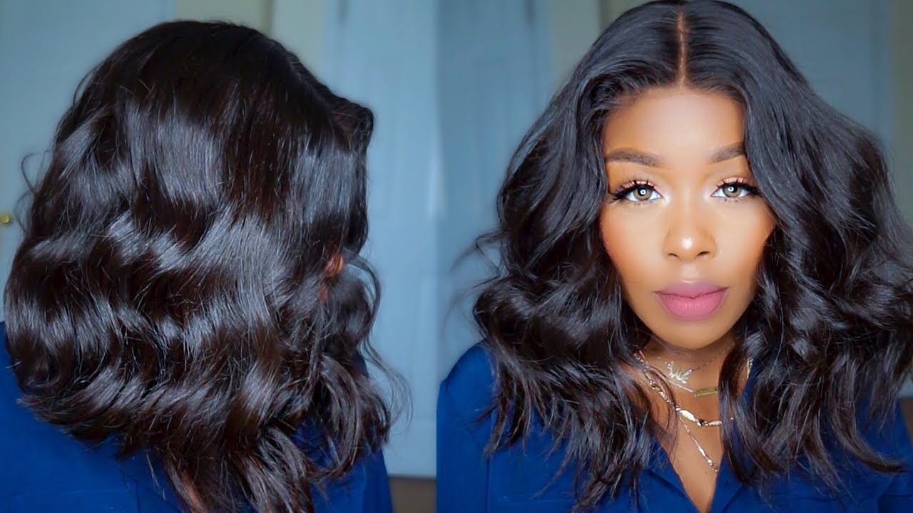 The Complete Wavy Bob Wig Pre-Plucked & Pre- Bleached ft. Wowafrican.com