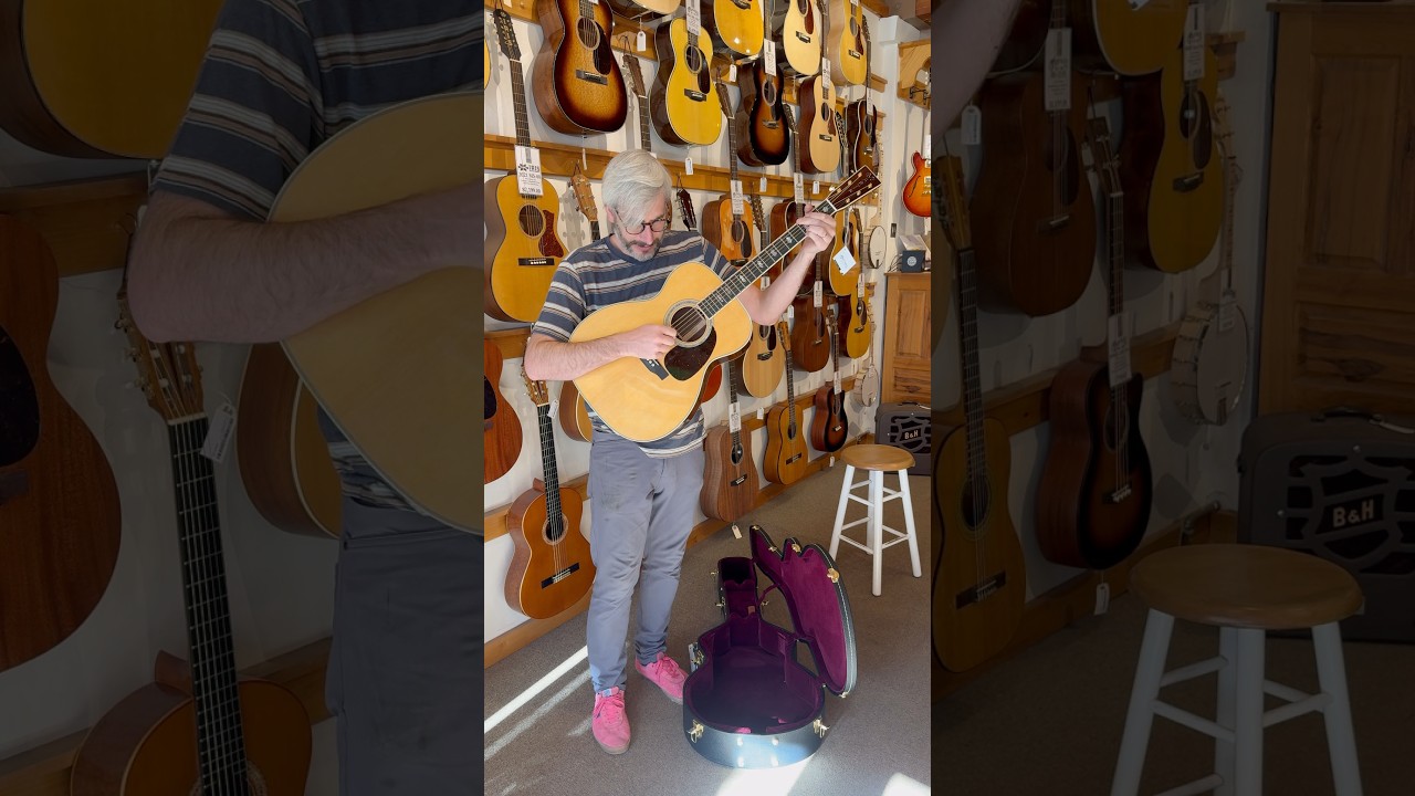 #unboxing a brand new Martin J-40! This big, bold jumbo is the ultimate &ldquo;front&rdquo; guitar. #cfmartin