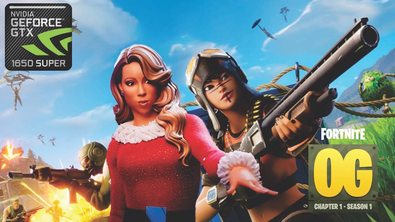 Fortnite Santa Suit Mariah Gameplay |  OG Squad  | GTX 1650 SUPER  | Ryzen 5 5500 | Attack Shark R1