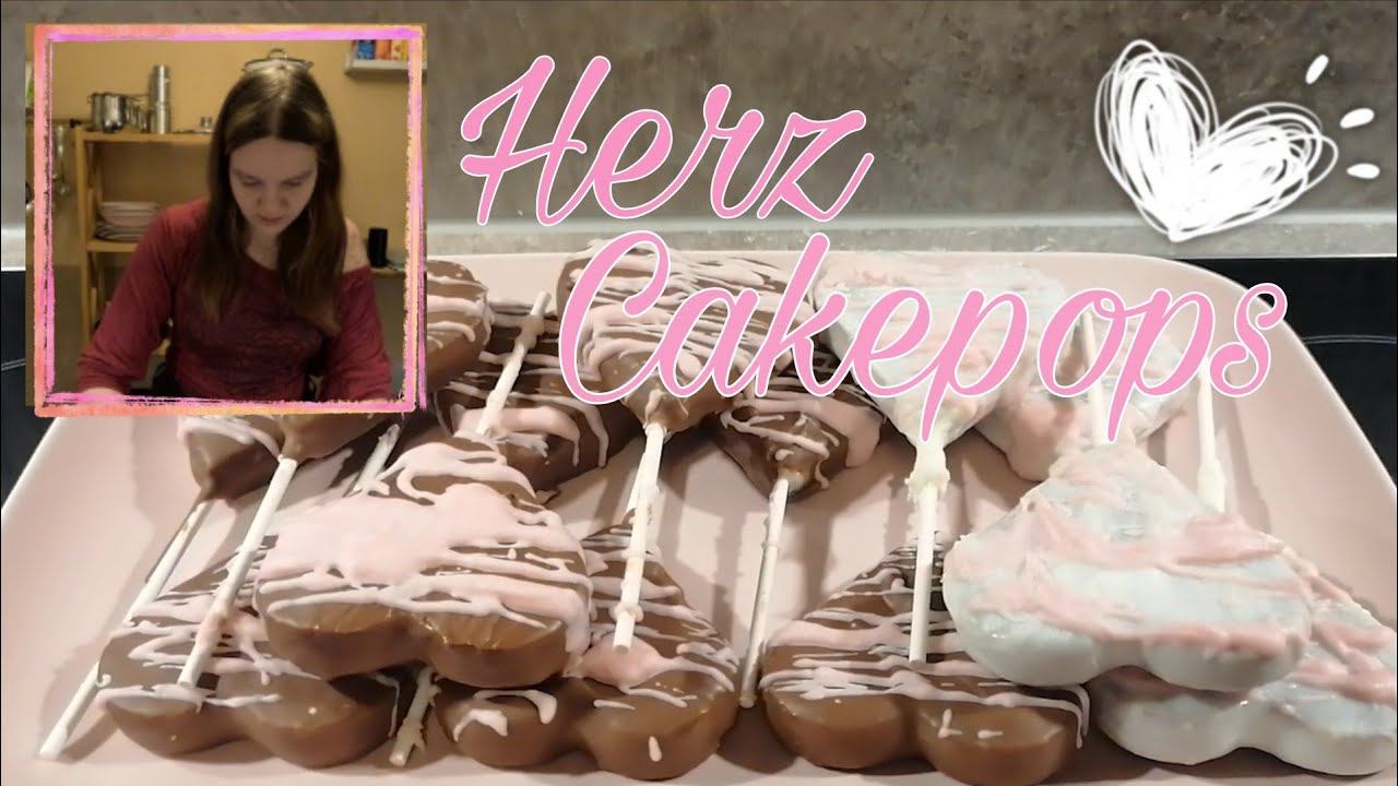 Super süße und leckere Herz Cakepops machen 