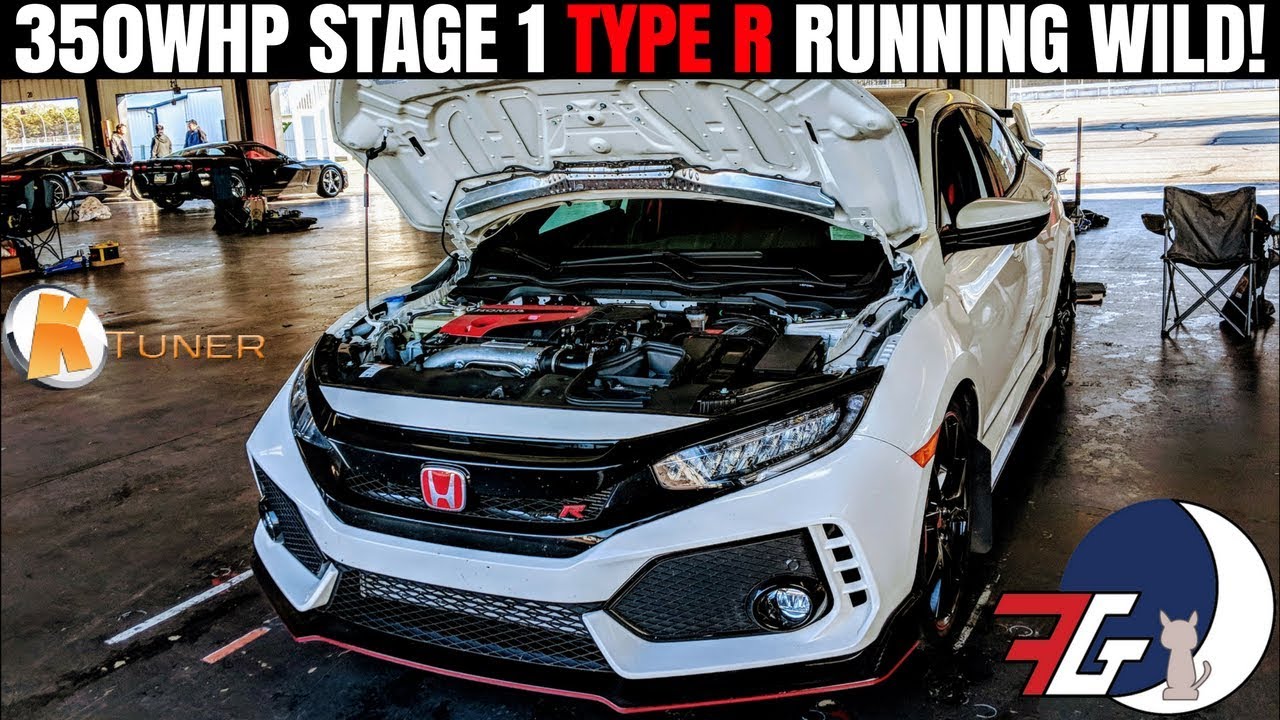 Tuned Civic Type R | KTUNER Stage 1 | Chasing Mustangs & Causing Crashes!