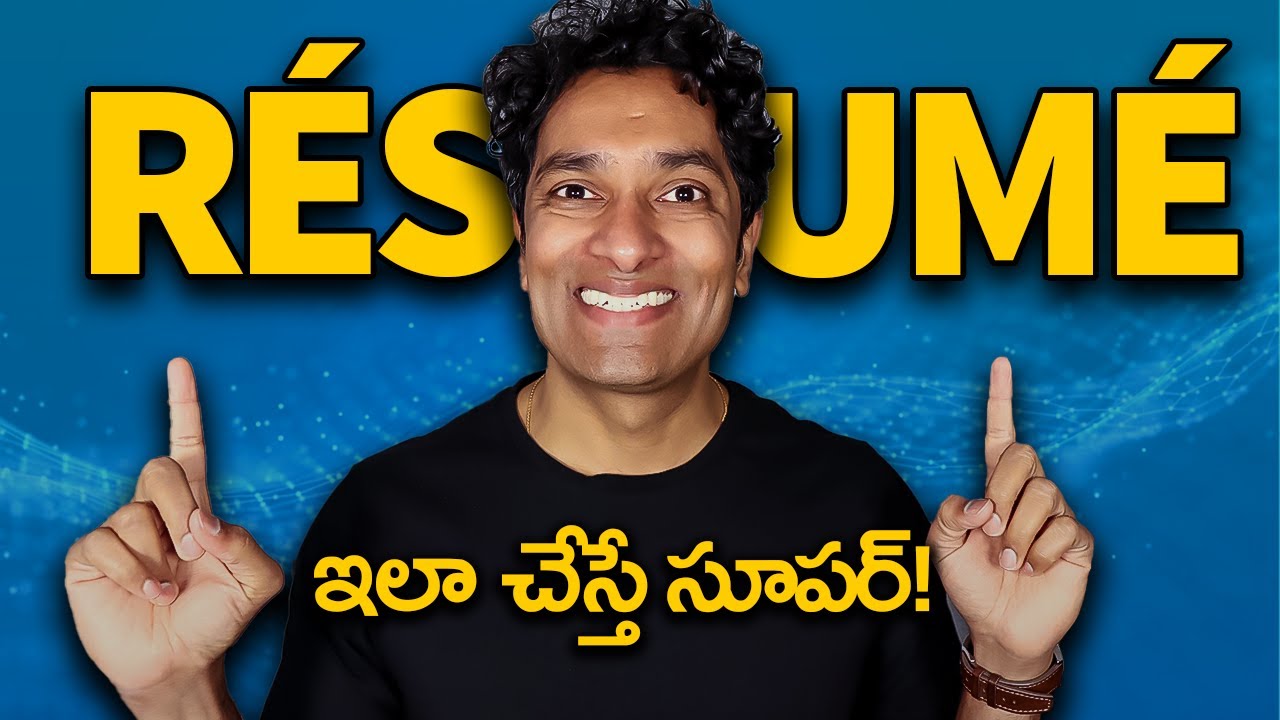 How to prepare Data Analyst resume in Telugu (with free template 📃)