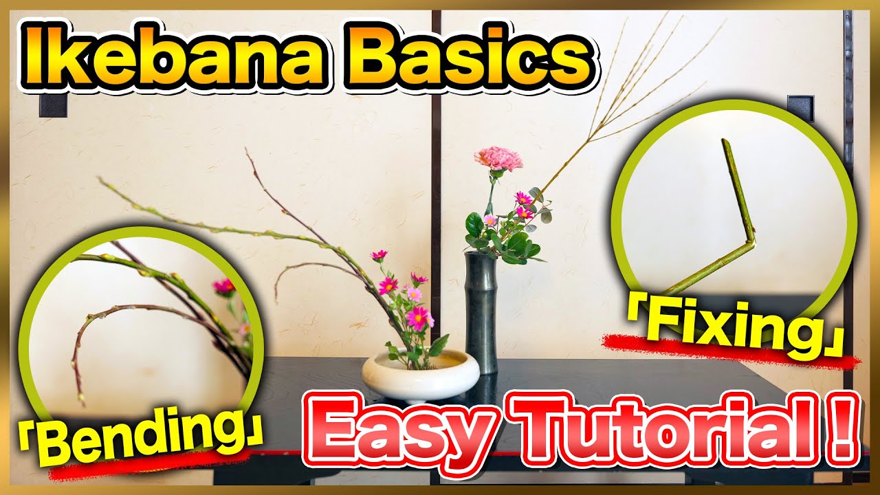 Ikebana Basics | How to Bend and Fix Flowers