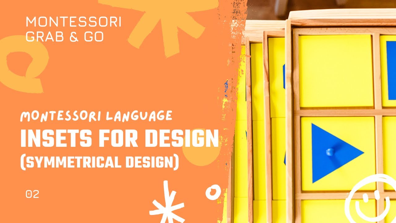 Montessori Language: Insets for Design (Symmetrical Design)