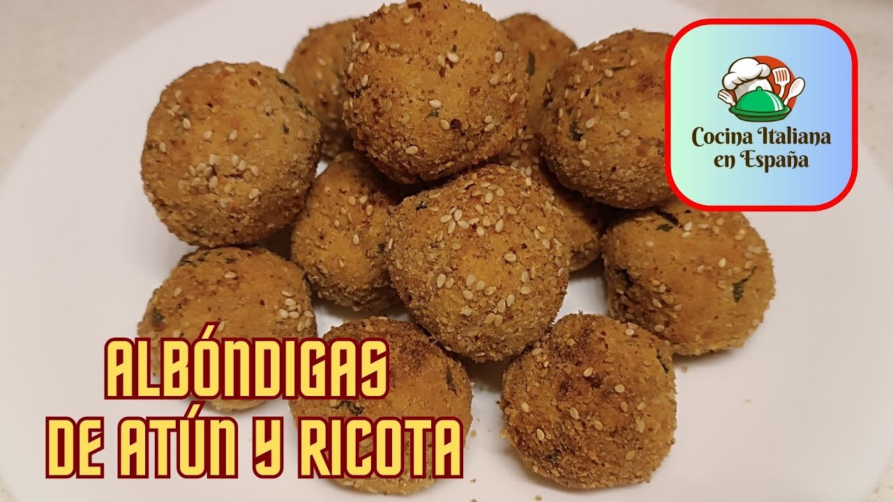 ALBONDIGAS DE ATÚN Y RICOTTA CASERAS, RECETA FÁCIL, RÁPIDA Y CREMOSA PARA TODA LA FAMILIA