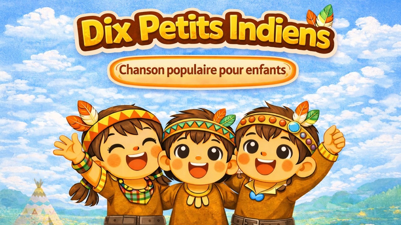Chanson pour enfants populaire｜Dix petits Indiens 🧒｜Joy & Tory｜Chanson des nombres｜Lecture en boucle