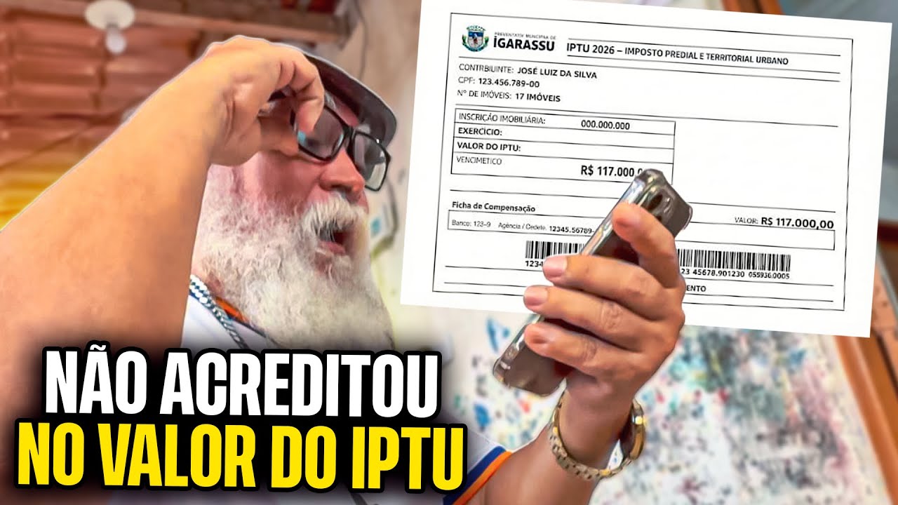 LUIZ DO SOM TOMOU UM SUSTO NA HORA QUE VIU O IPTU | LUIZ DO SOM 