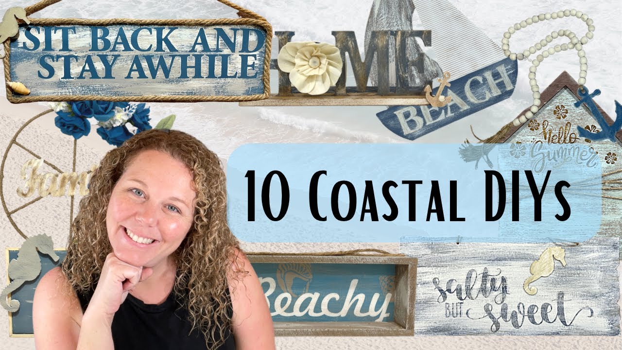 10 Coastal Dollar Tree DIYs || Summer Dollar Tree Crafts || Beach Themed Projects
