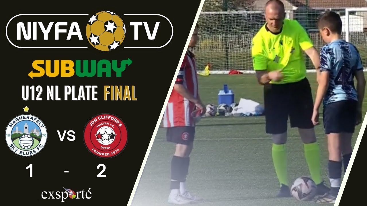NIYFA TV LIVE - U12 National League Plate - Magherafelt Sky Blues v Tristar FC (09/05/2025)
