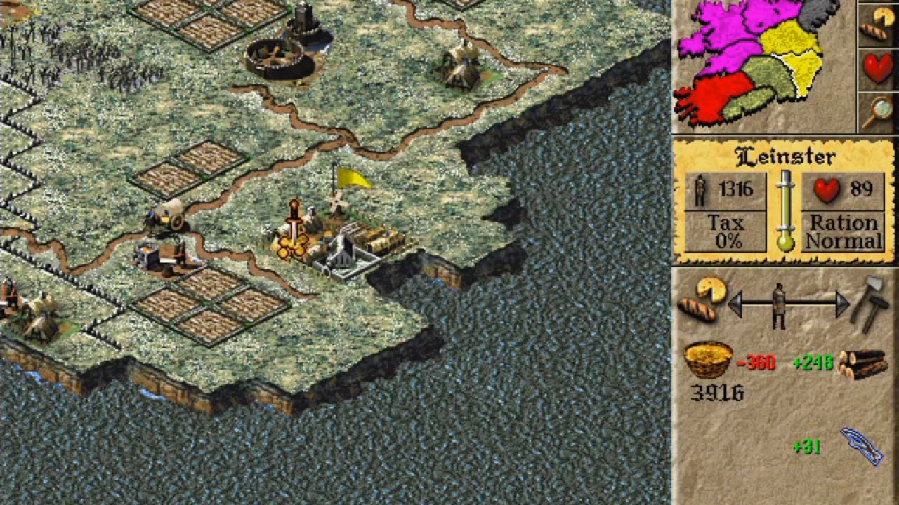 Lords of the Realm 2 Walkthrough - 03 Ireland PC Longplay