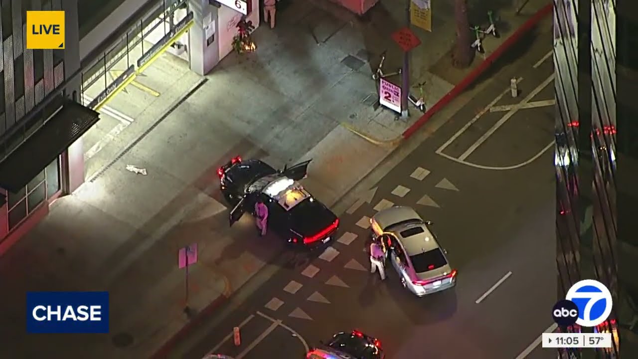 FULL CHASE: Police chase sppeding suspect in DTLA