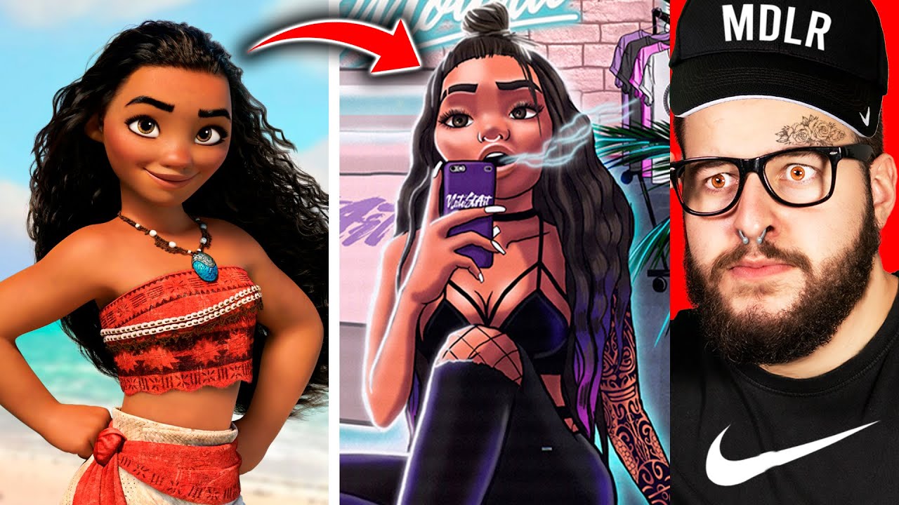 10 Princesas Disney Convertidas en Chicas Malas ( MDLR )