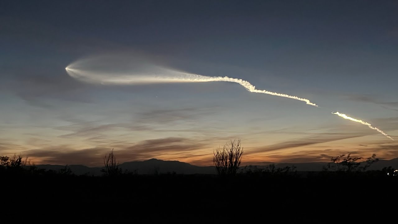 Space X Launch 2/14/26 (Sped up double time)