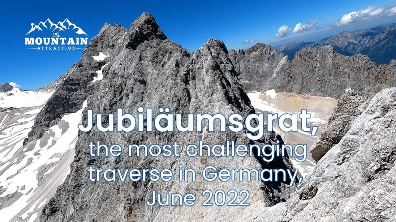 Jubiläumsgrat , the most challenging traverse in Germany , June 2022