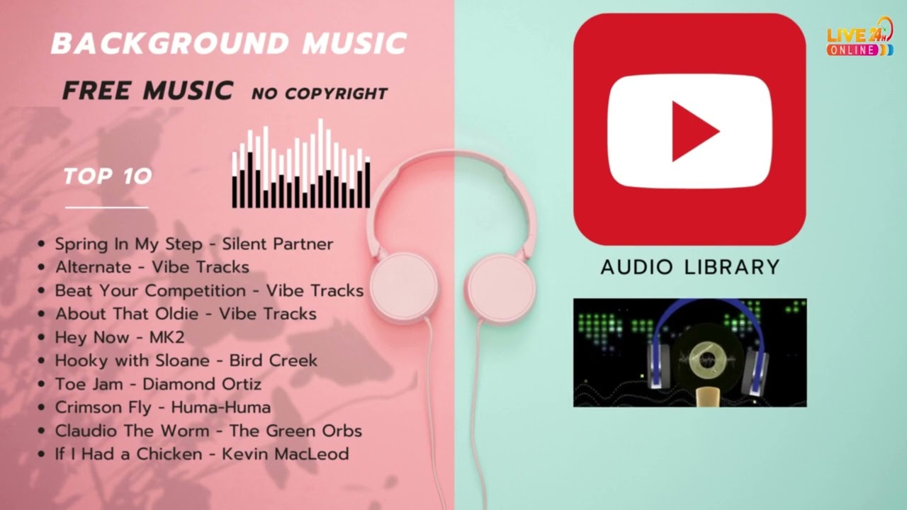 Top 10 Background Music in Youtube Audio Library | No Copyright