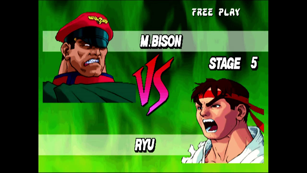 Street Fighter EX Plus (Arcade) Playthrough as M. Bison