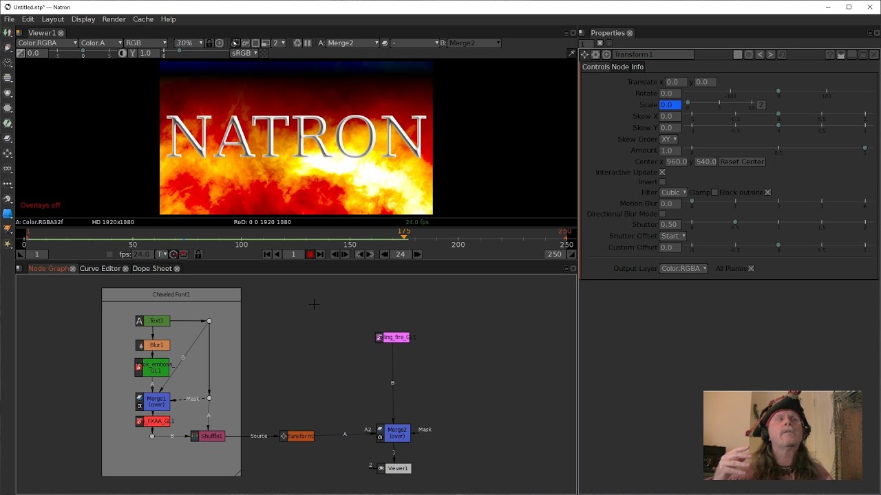 VFX with Natron - E0003 - Chiseled Fonts (Part1 of 2)
