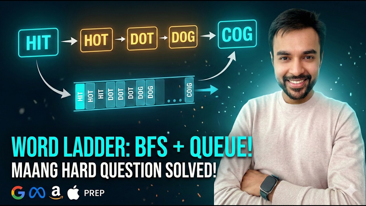 Word Ladder (LeetCode 127) | Interview Essential | BFS , Level Order Traversal