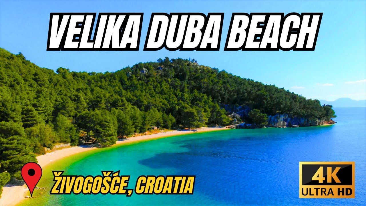 VELIKA DUBA BEACH - ŽIVOGOŠĆE, CROATIA 4K