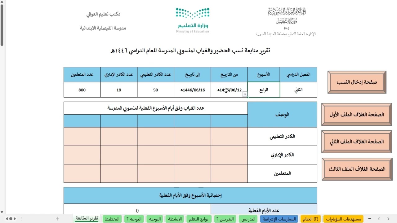 تحليل تقارير التقويم المدرسي وفق ثلاث ملفات في دقائق معدودة