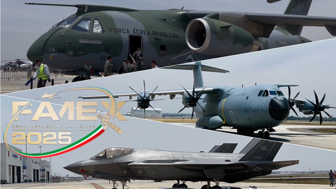 FAMEX 2025, recorriendo la FERIA!!! | C-390, A400M, F-35 y más… | #famex #fuerzaaereamexicana