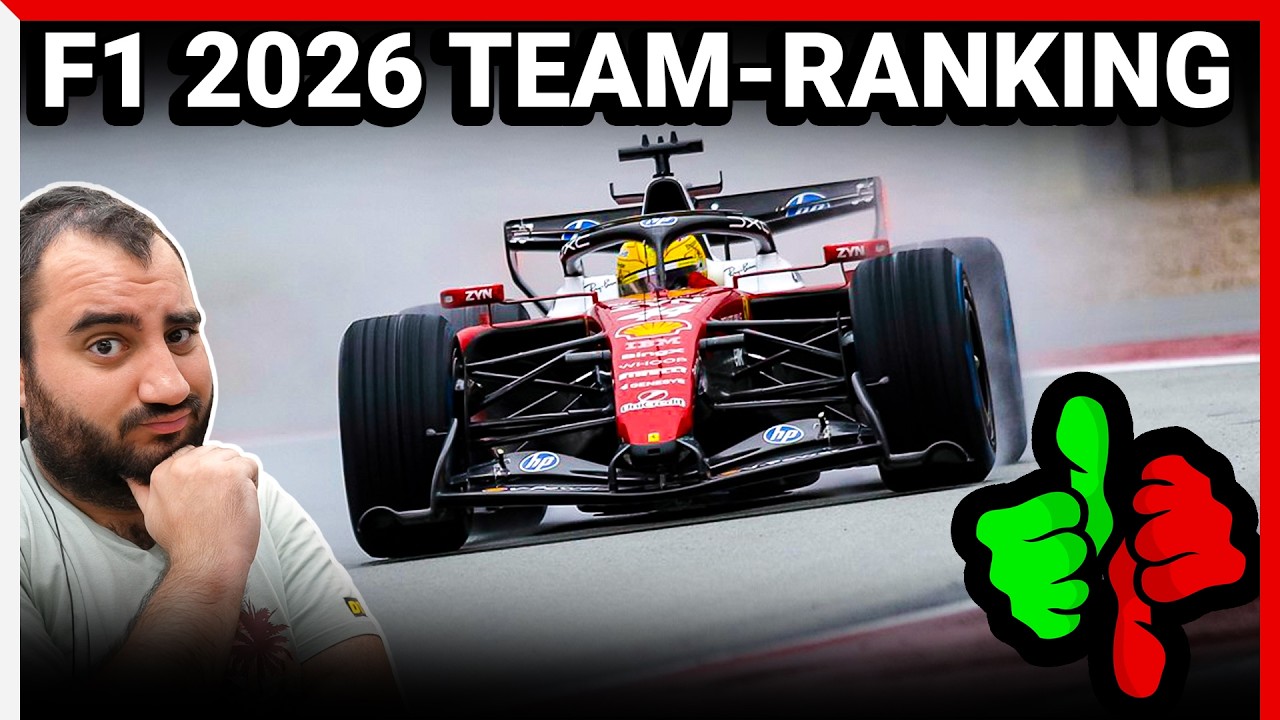 Mein Ranking der F1 2026 Teams nach den Testfahrten!