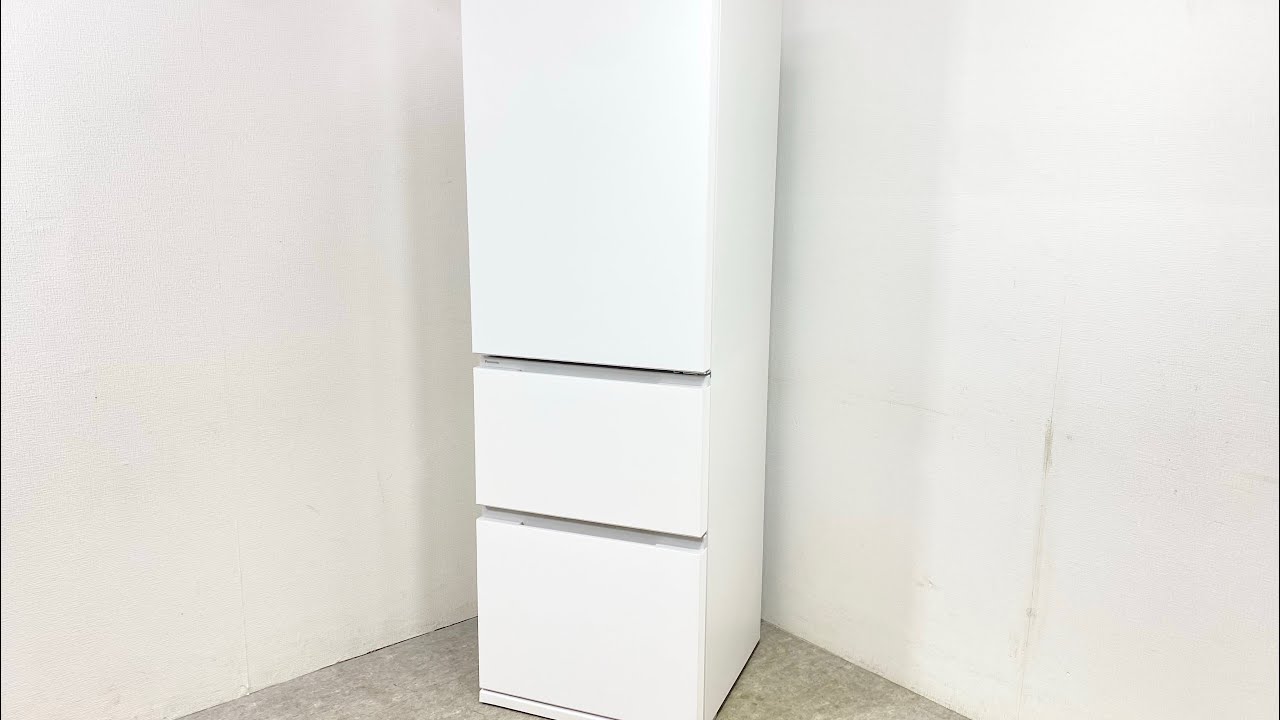 T● 美品 2025年製 Panasonic パナソニック ノンフロン冷凍冷蔵庫 NR-C37ES1-W 3ドア 右開き 365L 自動製氷 ホワイト 冷蔵庫 ●26031201K
