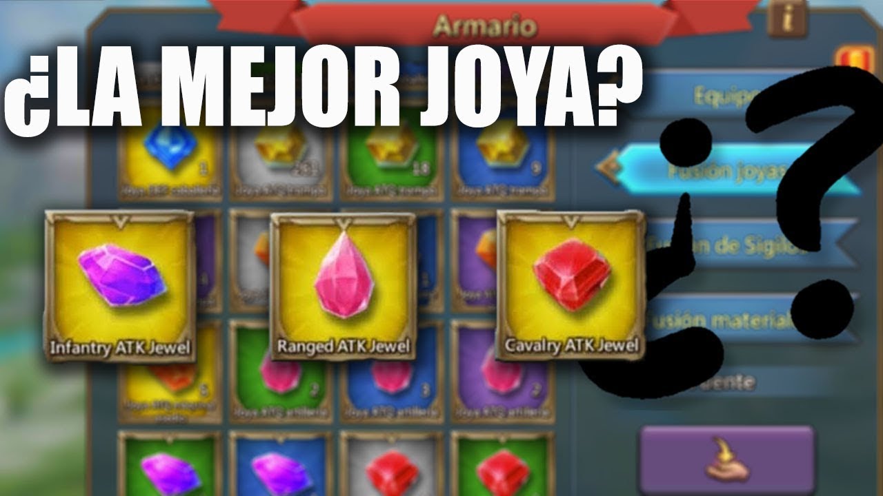 Tipos de JOYAS - Y ¿cuales uso? | Lords Mobile | Zou